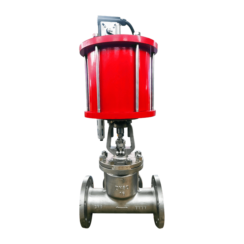 Válvula pneumática de corte de aço carbono