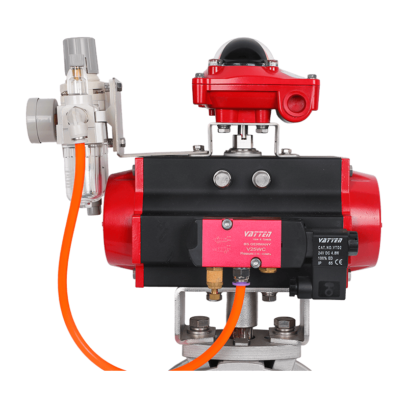 Válvula Borboleta Pneumática em Pó