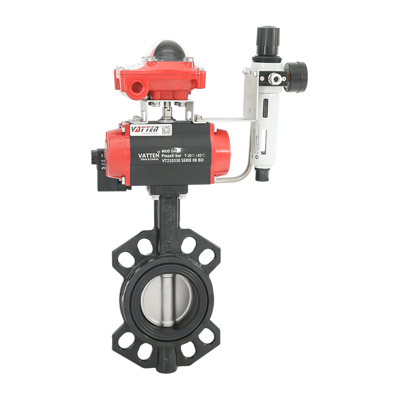Válvula borboleta pneumática wafer