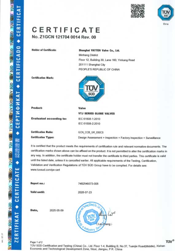 Grupo de válvulas Vatten